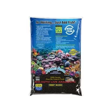 Nature's Ocean BioActiv Live Sand Black 9.07kg 0.5-1.5mm