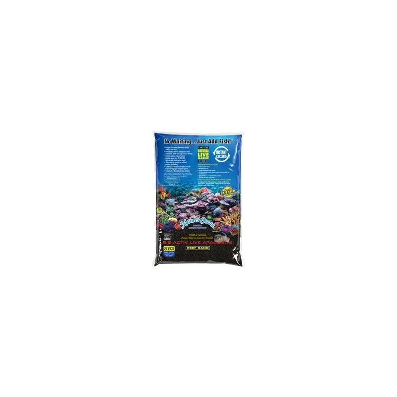 Nature's Ocean BioActiv Live Sand Black 9.07kg 0.5-1.5mm