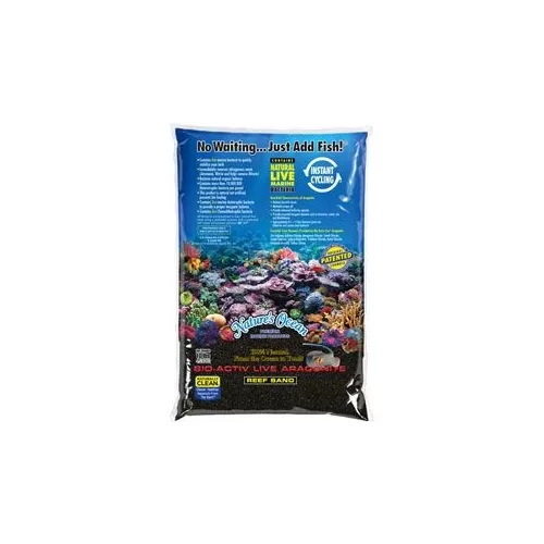 Nature's Ocean BioActiv Live Sand Black 9.07kg 0.5-1.5mm