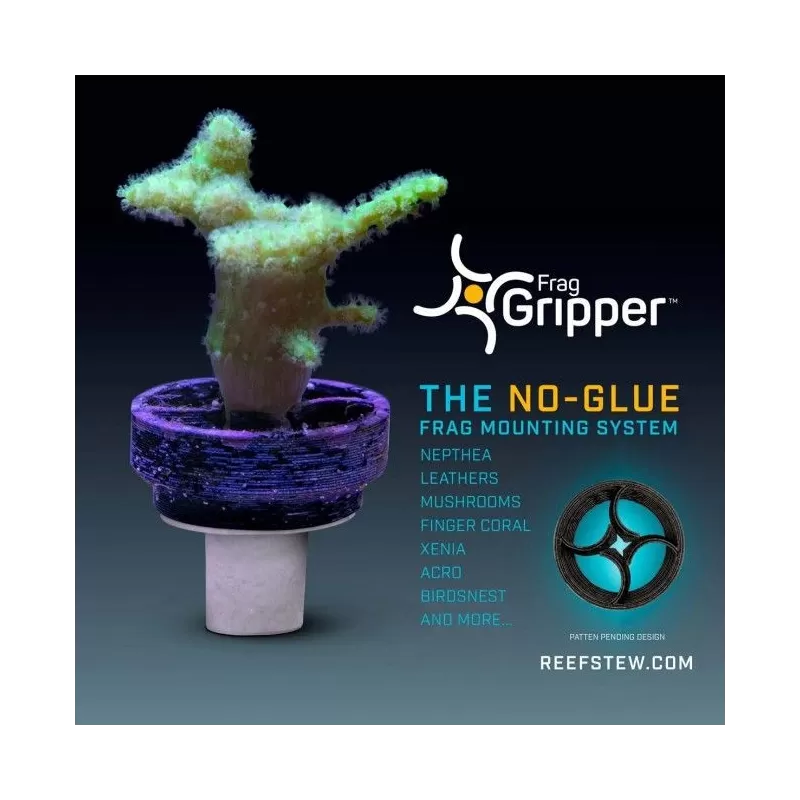 VCA Frag Gripper No Glue Frag Mounting System White VCA Frag Gripper No Glue Frag Mounting System White