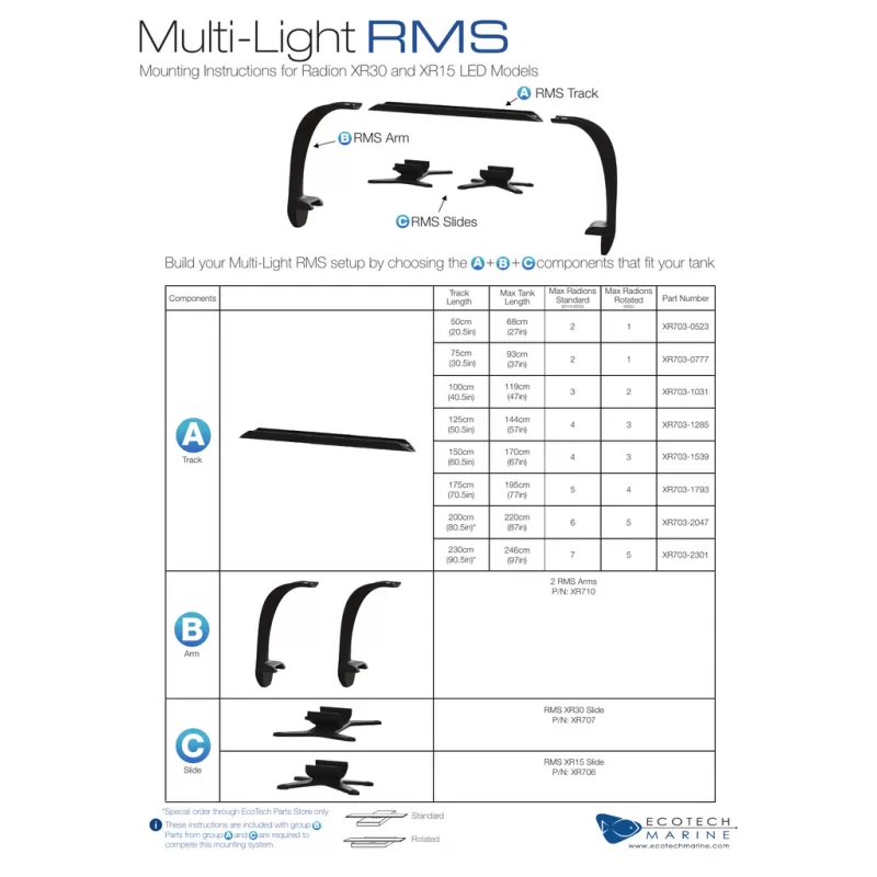 Ecotech RMS Track 153.67 cm Ecotech RMS Track 153.67 cm