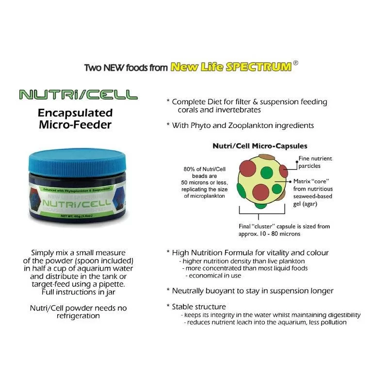 NLS Nutri Cell Coral Food Encapsulated Micro Feeder 40g