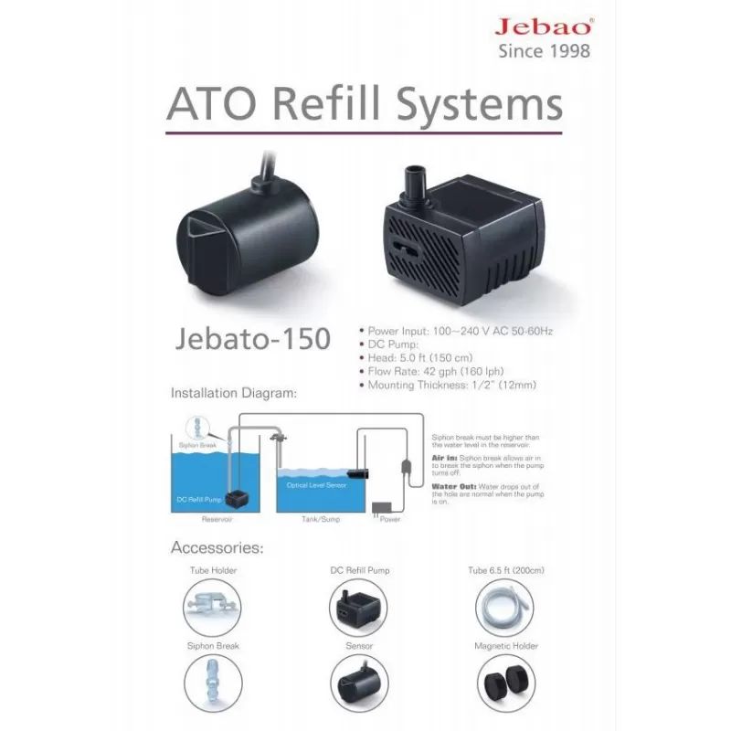 Jecod 150 auto top off Jecod 150 auto top off