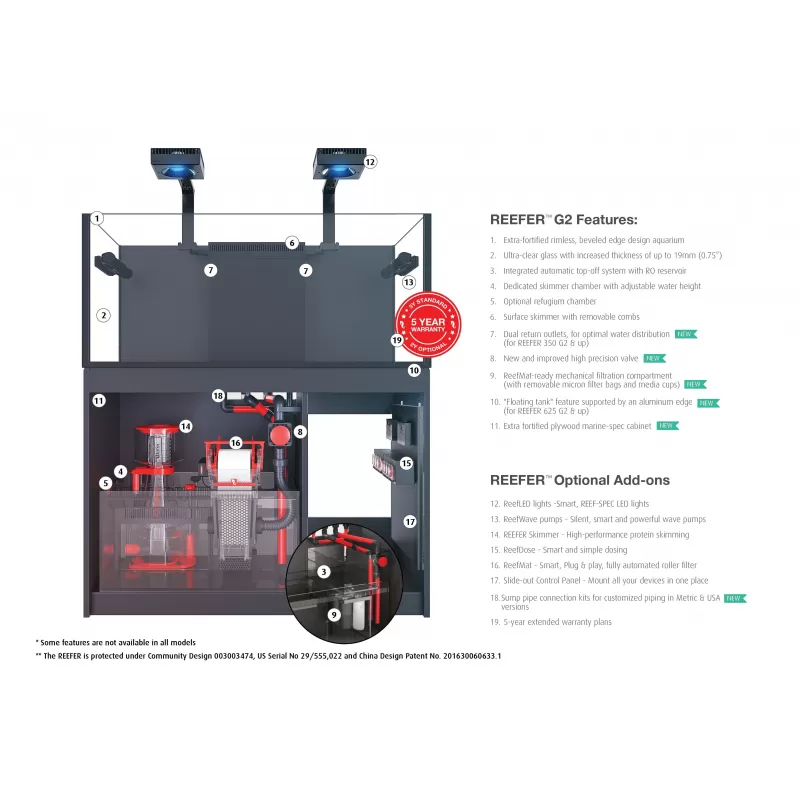 Red Sea Reefer 525 XL Deluxe - 7290100776940 Red Sea Reefer 525 XL Deluxe - 7290100776940