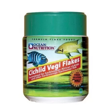 Ocean nutrition cichlid vegi flakes 156g
