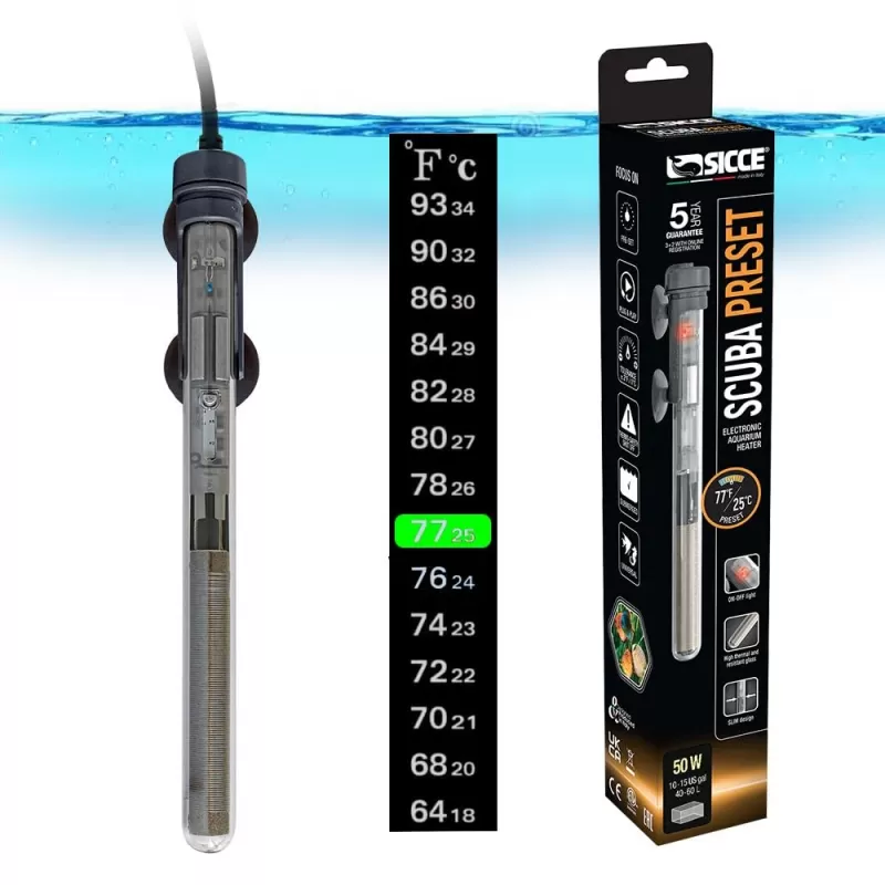 Sicce Scuba PRESET Heater 250 W kopen ? | Coralandfishstore.nl Sicce Scuba PRESET Heater 250 W kopen ? | Coralandfishstore.nl