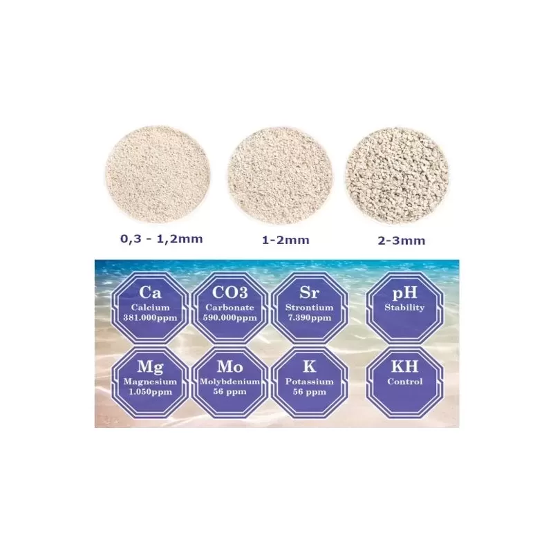 DVH Aragonite Natural Sand 2,8KG 2-3mm