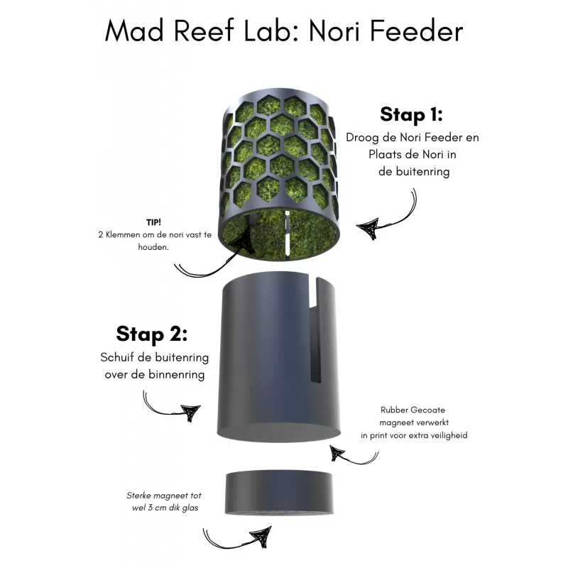 Mad reef lab nori feeder Medium