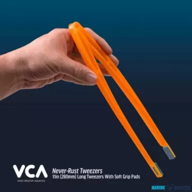 VCA never rust tweezers sunset orange 28cm