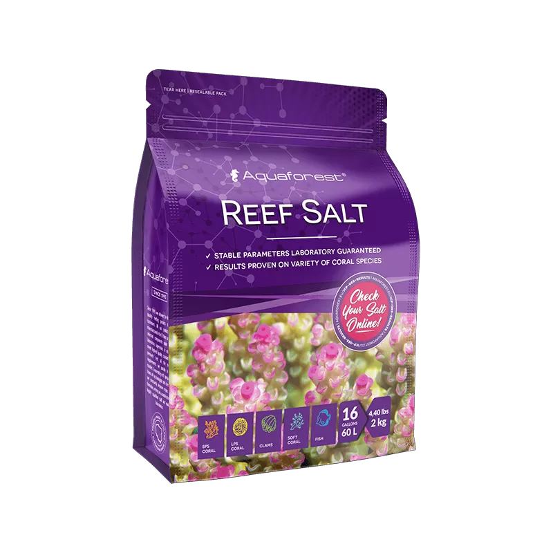 Aquaforest reef salt 2 kg.